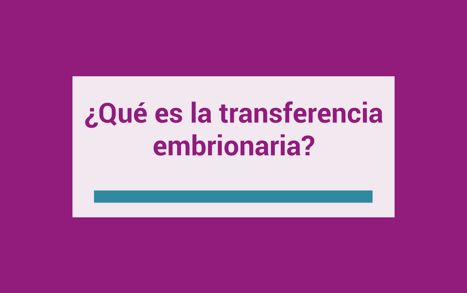 que es la transferencia embrionaria